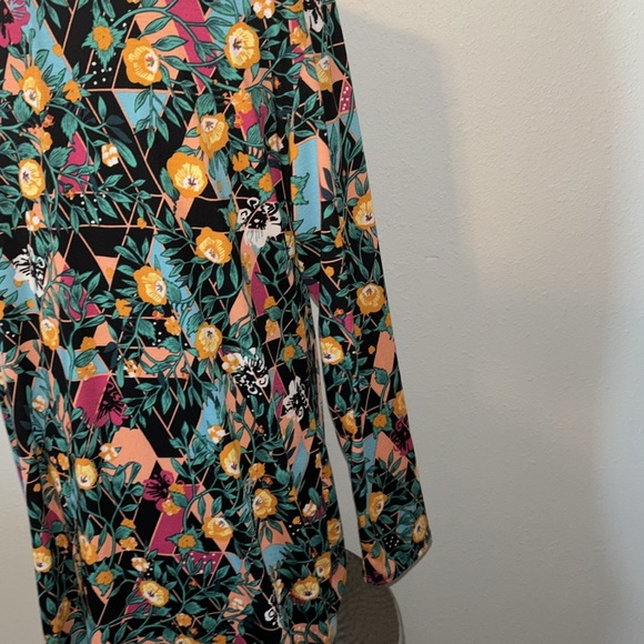 LulaRoe Debbie Floral Print Dress size 3X NWT - Picture 6 of 9
